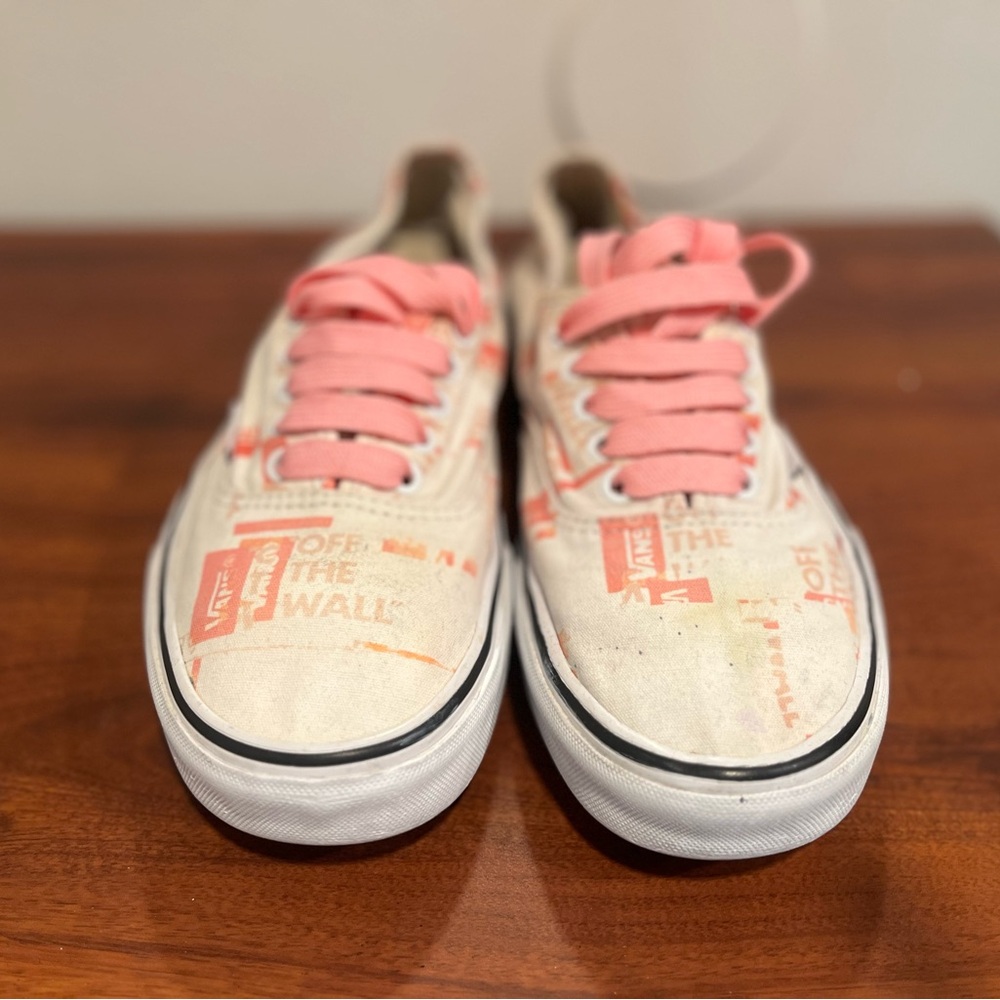Vans women Dolen sneakers Shoes with Pink Laces size 11 - Picture 2 of 8
